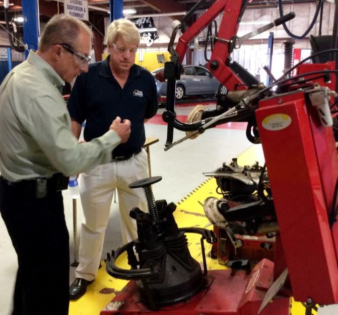 The Senator s time was limited, but he was able to at least tour ATI s Automotive, Diesel and Welding Programs.