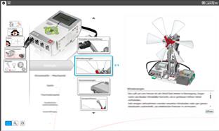The digital Content Editor, which is integrated into the EV3 Software can further assist teachers in inspiring students to expand their knowledge.