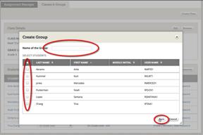 To edit a student s group, select Edit next to the student s group assignments.