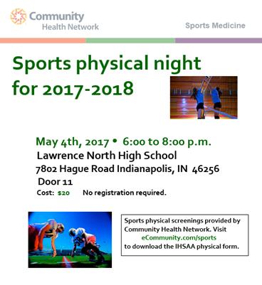 REQUIRED IHSAA PHYSICALS FOR SUMMER 2017 & 2017-2018 SCHOOL YEAR Don t wait - You need a new physical every year!