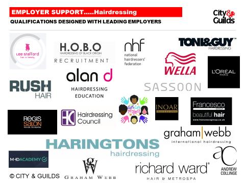 qualifications will look like throughout the hairdressing, barbering, beauty/spa, nail and