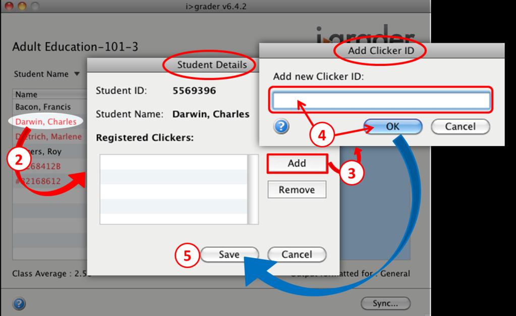 4) Enter the student s remote ID and click Ok.