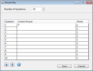i>clicker integrate for EduCat Instructor Guide Answer key showing A as correct answer for question 1 4.