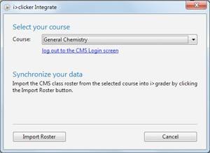 NOTE: If a copy of your EduCat roster already exists in the course folder, you will first be given the option to replace it or cancel the import via integrate.