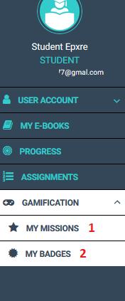 GAMIFICATION If your school is using Gamification, the main page of the platform look like the picture below.