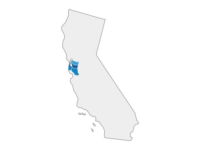 Regional Breakdown County 2021 Jobs Alameda County, CA 6,324 Santa Clara County, CA 5,605 San Mateo County, CA 5,595