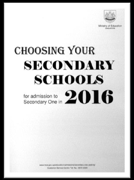 CHOOSING SECONDARY SCHOOL Consider child s personality, learning style, strengths and interests Programmes (school distinctive programmes, cca,