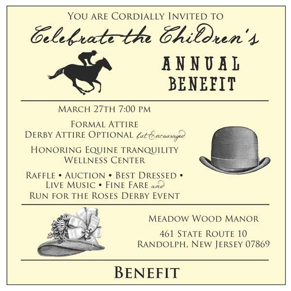 dinner, live music, dancing, silent auction, and a Run for the Roses Derby Event Don t forget your hats Derby attire is encouraged and prizes will be awarded for the best one Currently, we are