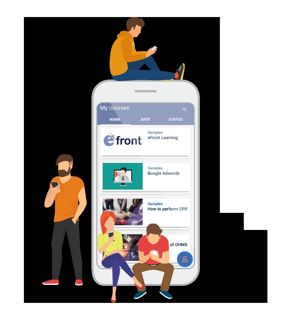 Training on the go with the efront mobile app Empower learning anytime at any place with