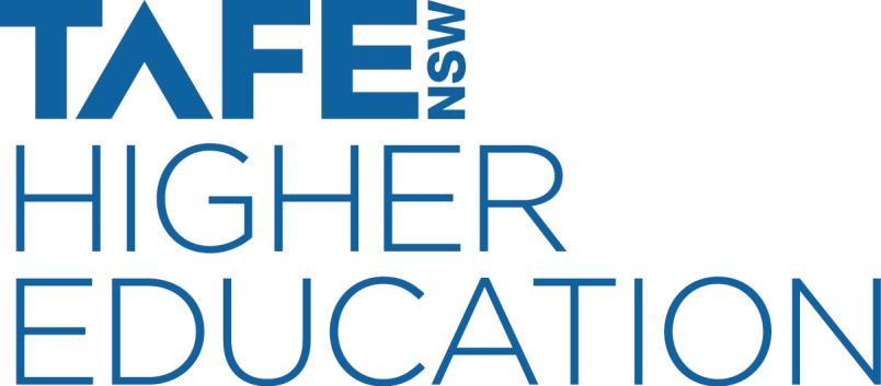 TAFE NSW HIGHER EDUCATION STUDENT PROGRESSION,