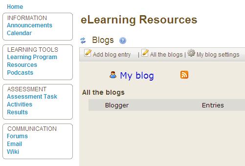 How to use Blogs Steps in Accessing the Blogs Tool 1.