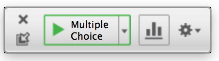 The toolbar is the little iclicker widget that appears when you start a session: When you start a poll, a counter will by default start counting up from zero allowing you to modify how much time you