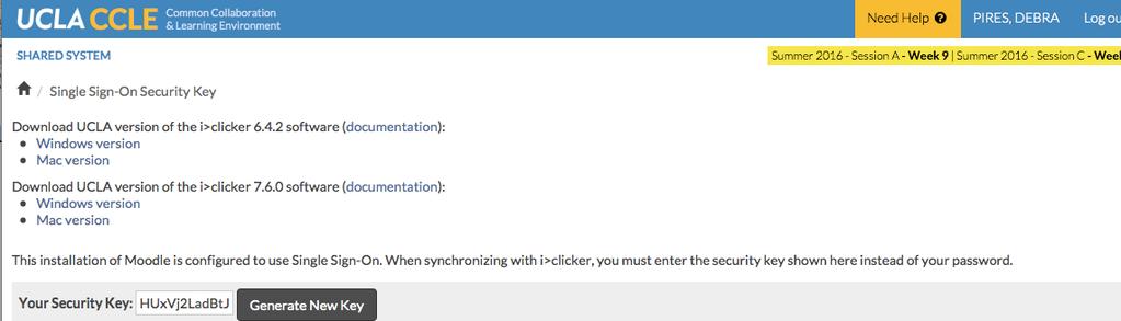 If you have already downloaded the software from the official iclicker, you need to uninstall it. The interface with CCLE only works if you download the version from CCLE.