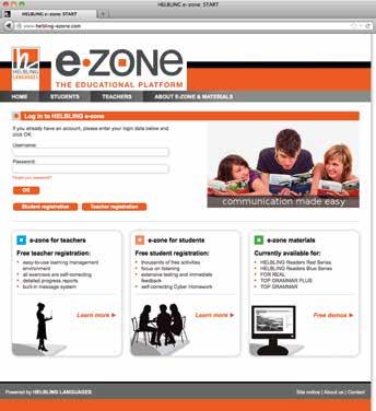HELBLING DIGITAL HELBLING e-zone is an inspiring new state-of-the-art, easy-to-use interactive learning environment. www.