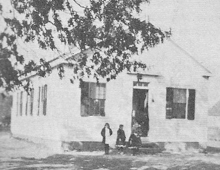 It did not face the road, but rather was set parallel to Pleasant Street facing south. When its time as a school came to an end, the building was moved across the street where it was used as a chapel.