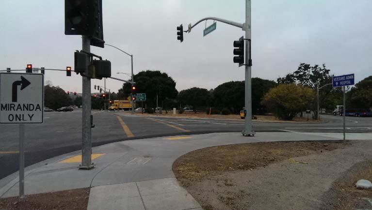 Gunn High School Traffic Signal Replacement Phase I Parking and Drop off Improvements Columbia Electric installed the new traffic signal pole at Arastradero and Miranda Ave.