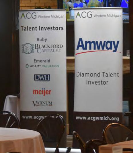 tickets to YP ACG events Opportunity to provide marketing literature at YP ACG events Opportunity to introduce and provide speaker(s) for YP ACG events WOMEN IN FINANCE Four complimentary