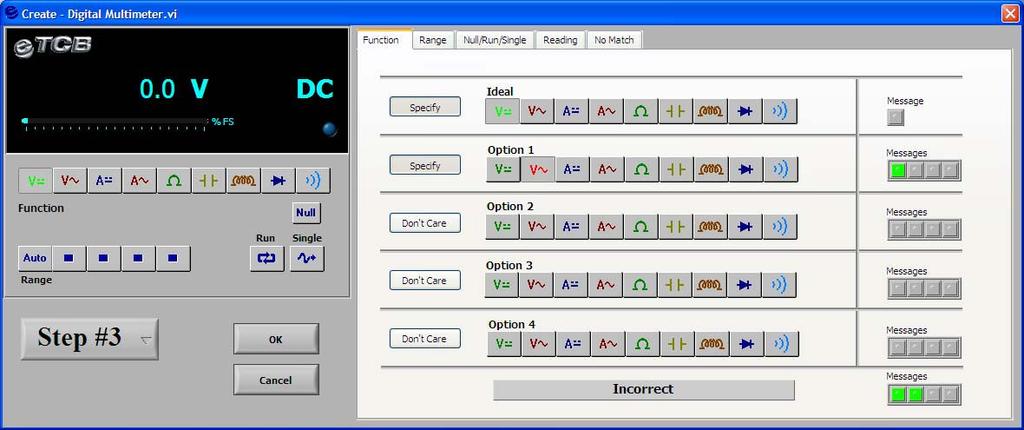 Figure 13 DMM authoring tools where instrument settings are specified and messages authored.