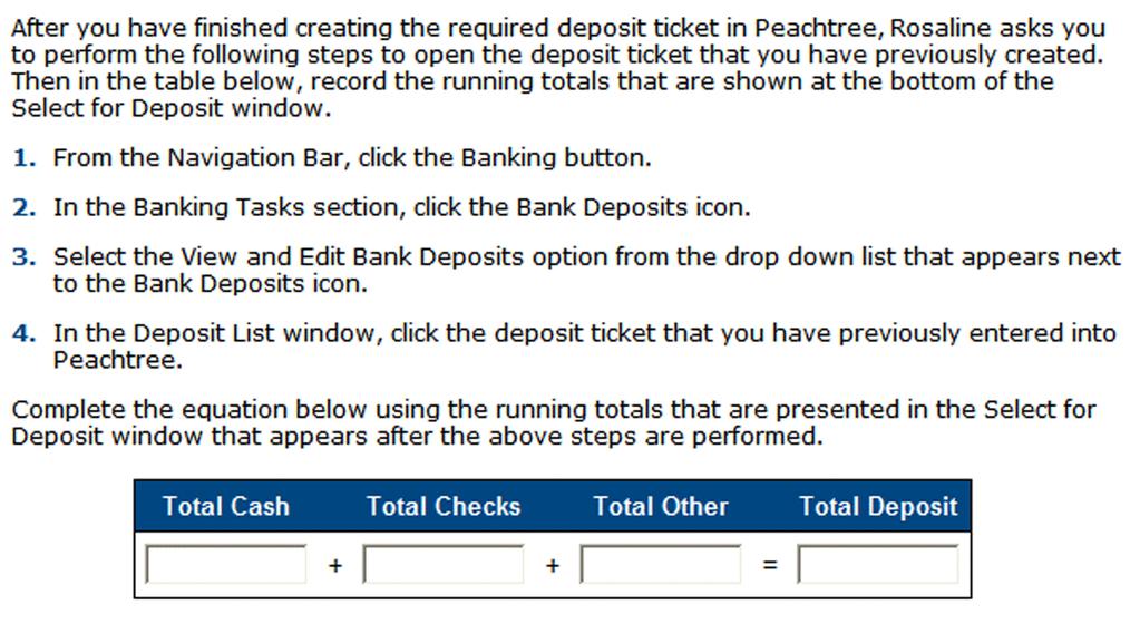 After the relevant changes are made in Peachtree, you will be asked to provide the balances of affected vendor accounts:
