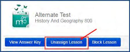 assignment. Unassign alternate quizzes and tests 1. Expand the unit in the subject tree to see the assignments. 2. Select the Alternate Quiz or Alternate Test in the subject tree.