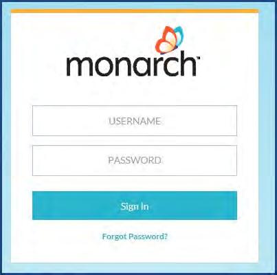 Log in to Monarch Teacher 2. Enter the Username and Password the Monarch Team gave you. Can't remember your password? Click the Forgot Password? link to request a reset password email.