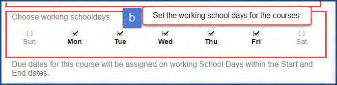 Change your background theme Monarch uses the entered Start and End dates (or the selected school year time frame) and the selected working school days to create the student's lesson plan.