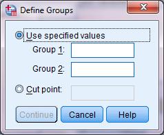 Grouping Variable box.
