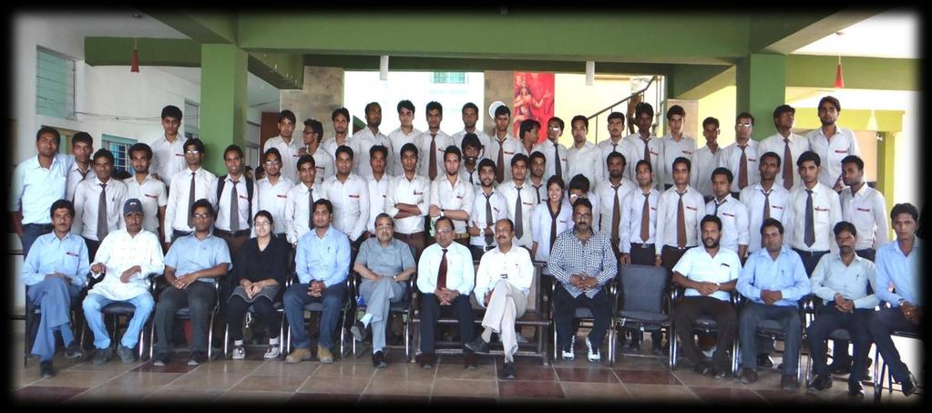 JEWELS OF IMEC 2010 2014 Final year students of Mechanical Engineering with Respected Co-Chairman Mr. Dilip Malaiya Sir, Director Dr.