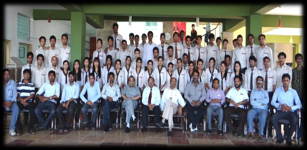 Shishir Jain Sir and other faculty members of the Department Final year students of Civil Engineering with Respected Co-Chairman Mr.