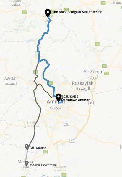 5 Conference Field Trip Route: - Trip agenda - Downtown Amman tourism attractions - Jerash
