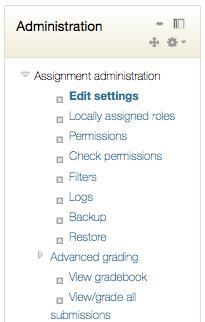 3. In the Administration block on the right side of the page, select the drop down arrow next to Advanced grading. 3.2.3 Advanced grading 4.