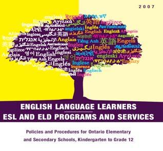 Background The release and full implementation of English Language Learners- ESL and