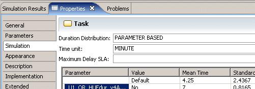 48 Chapter 3 Tasks 5. The Select Parameters dialog is displayed. Select the parameter that represents the Activity Name. Select the parameter that represents the Activity Duration.