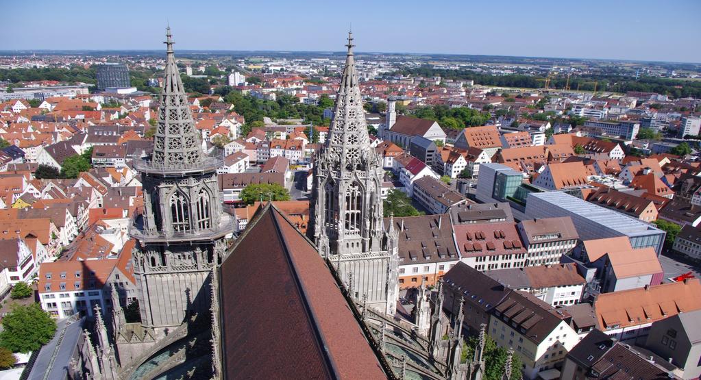 Scenic view from the world s highest church spire Prof. HNU Dr. Hochschule Uta M.