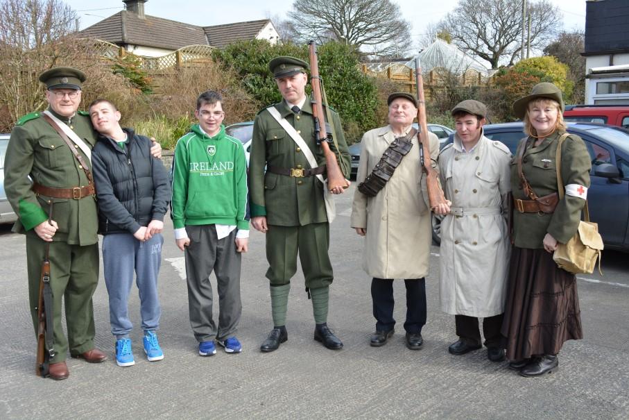 For our ceremony we were joined by parents and members of a reenactment group who were dressed in military outfits and