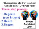 Fundamentals: Brain breaks/regulation breaks/regulation tools NME metrics on children who struggle with behaviours in the class.