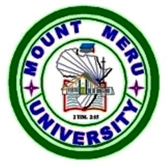Mount Meru University P. O Box 2957 Mwanza, Tanzania Tel.: +255 766632707 Fax: +255 27 250 8821 E-mail: mmumwanza@yahoo.com Website: www.mmumwanza.ac.