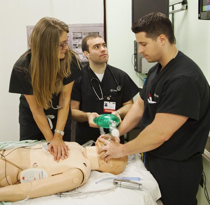 Emergency Medicine Residency Program (continued) of clinical and procedural applications, and the graduating residents are proficient in the performance of emergency bedside ultrasound and