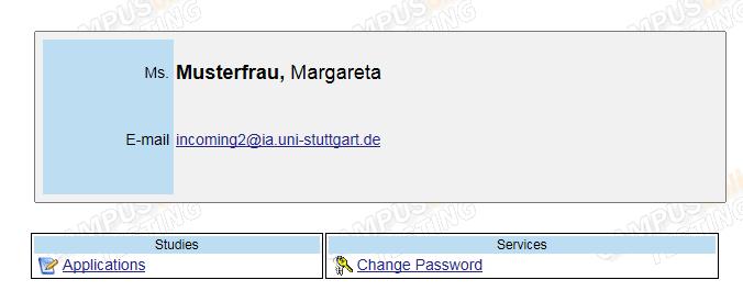 Application for admission 1. Go to https://campus.uni-stuttgart.de/ 2. You can switch to the English version of C@MPUS by clicking on the speech bubble in the upper right hand corner.