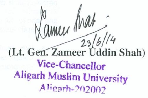 Aligarh Muslim University (Lt. Gen.