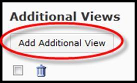 10 NOTE: If you would like to allow your default view to remain as an option and add a second view, you can
