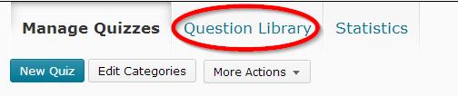 2. Click Question Library. 12 3. Click New, then Section. 4.