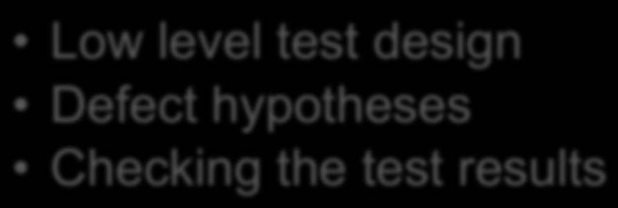 techniques Low level test
