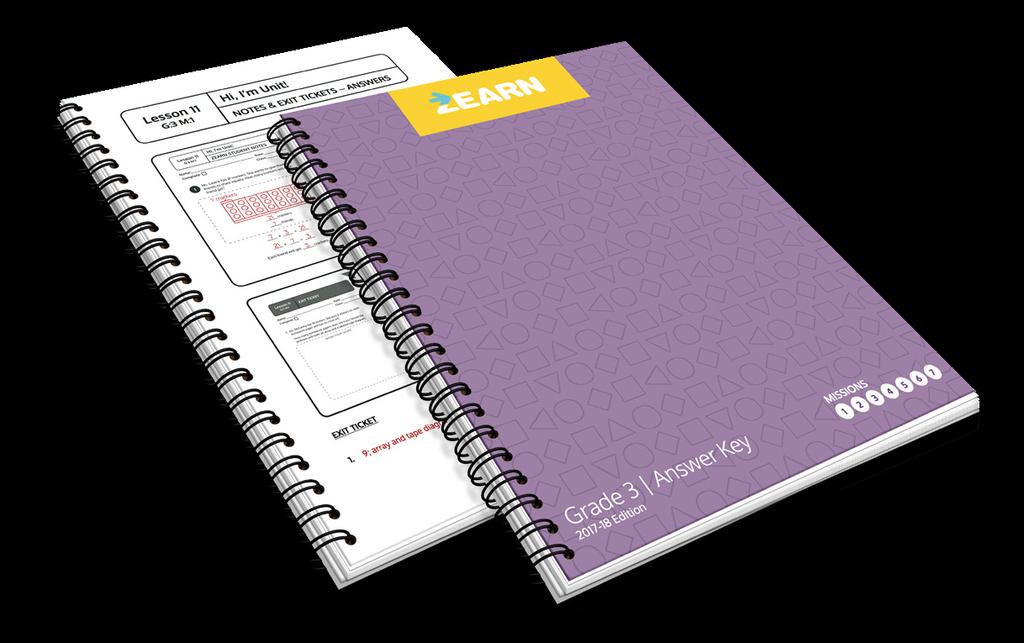 Zearn Student Workbooks All critical daily paper materials for each Zearn Mission in one convenient place. Workbooks are spiral-bound, perforated, and 3-hole punched.