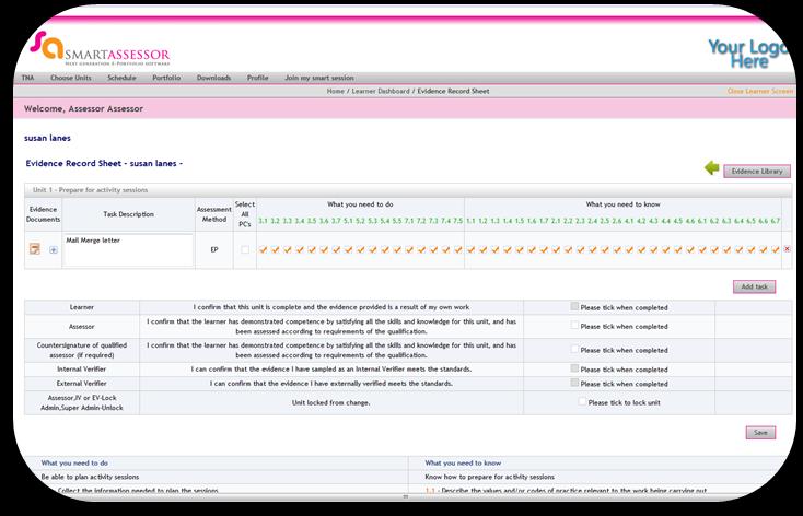 You can also map evidence from this screen, you firstly need to upload the new piece of evidence (see page 34