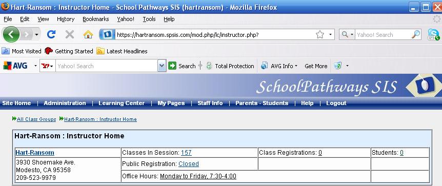 Sample: jsmith Appl4s! milestone 4. Click on the name of your program 5. Click on Instructor.