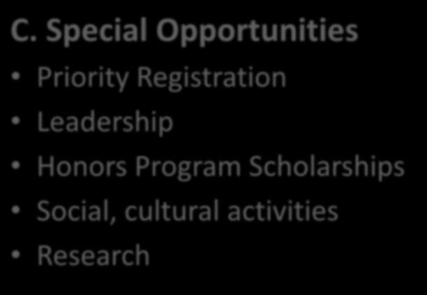 C. Special Opportunities Priority Registration Leadership