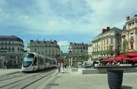The streetcar of Angers 2018 Arrival at the station. Welcoming staff from 10.0 am to 7.