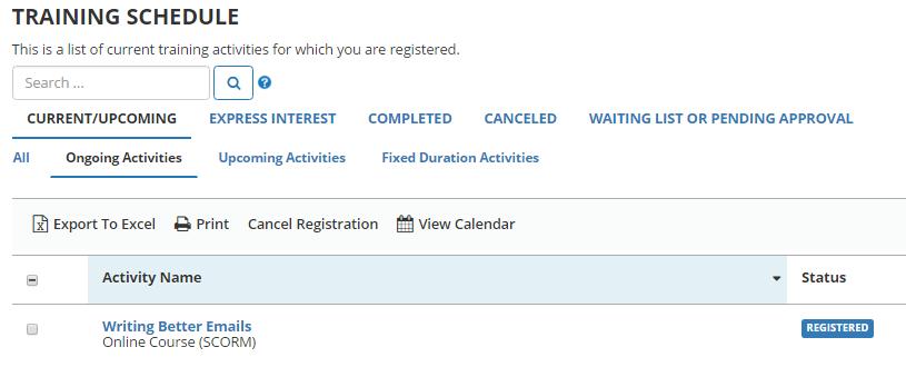 Canceling a Registration (continued) Why do I need to cancel my registration? Many classroom trainings and other in-person events have limited capacity.