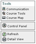 Your Blackboard course site When you click the title of a course, you will go into the course site. Each course will initially have the same setup; you can customize each course site as you like.